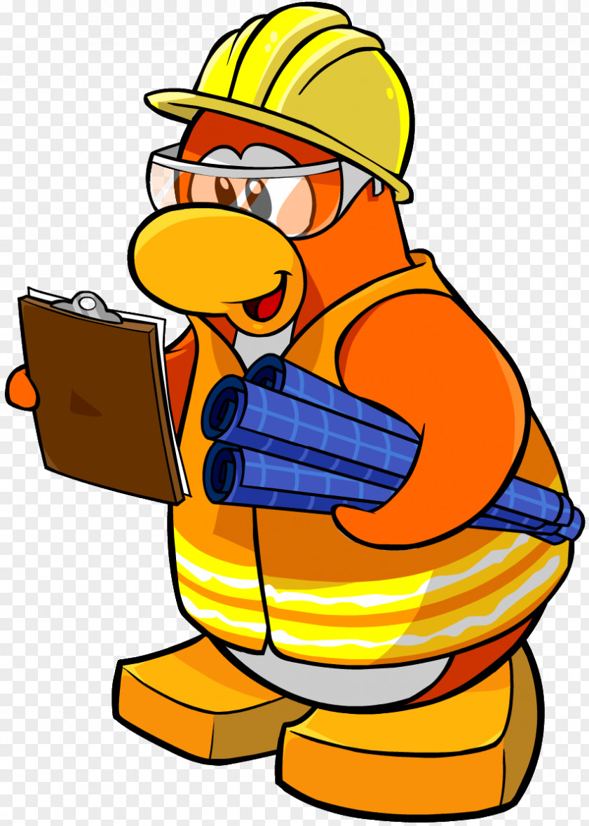 Construction Worker Club Penguin Island Architectural Engineering PNG