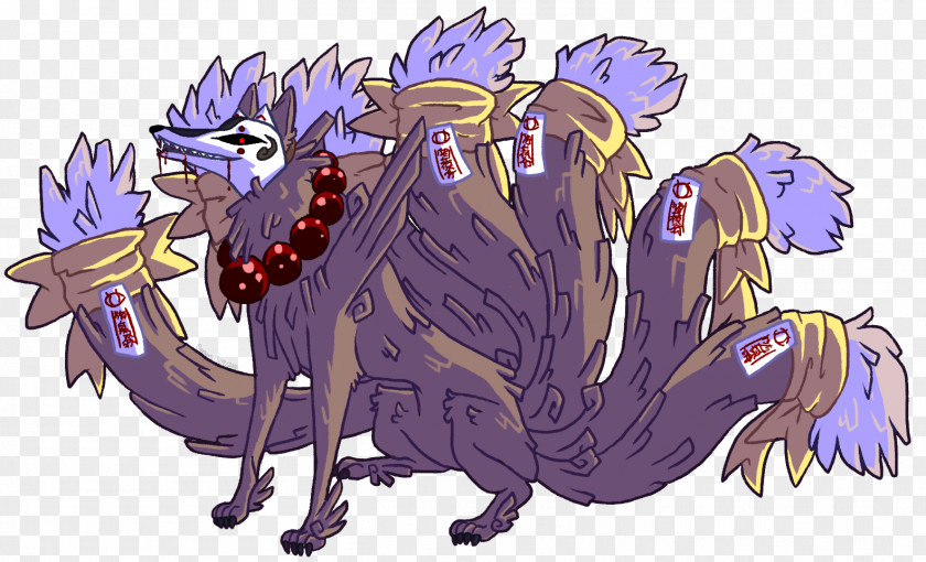 Demon Nine-tailed Fox Ninetales Kitsune PNG