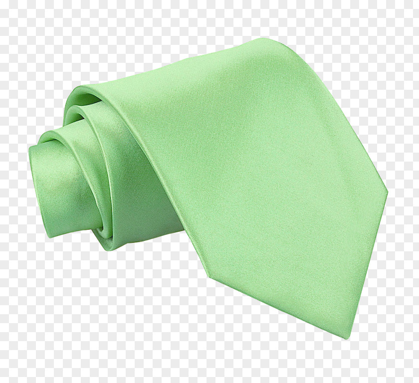 Green Plain Necktie Bow Tie Satin Lime PNG