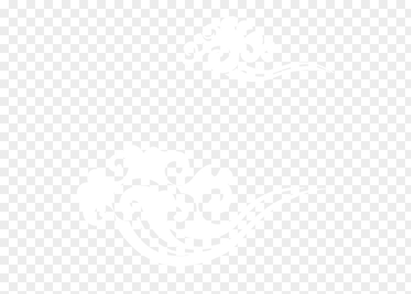 White Clouds Festive Image Black Pattern PNG