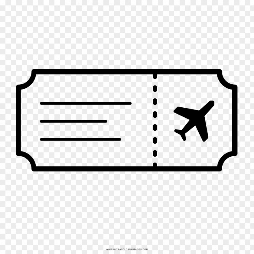 Airline Tickets Coloring Book Ticket PNG