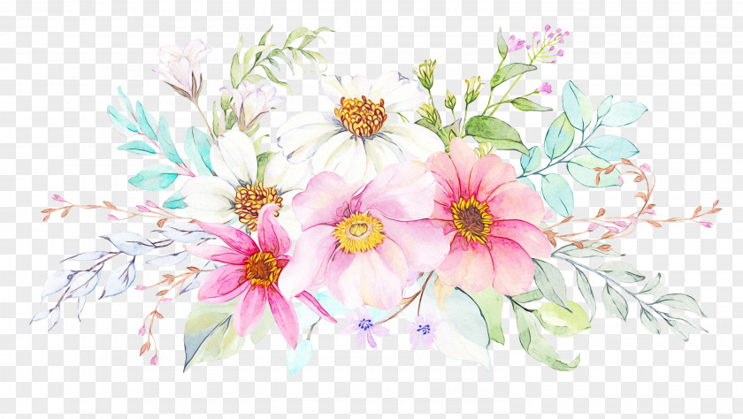 Art Flower Arranging Watercolor PNG
