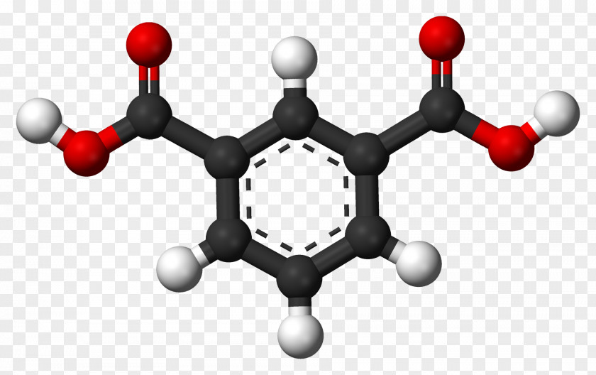 Automotive Library Acetophenone Ball-and-stick Model Isophthalic Acid Structure Molecule PNG