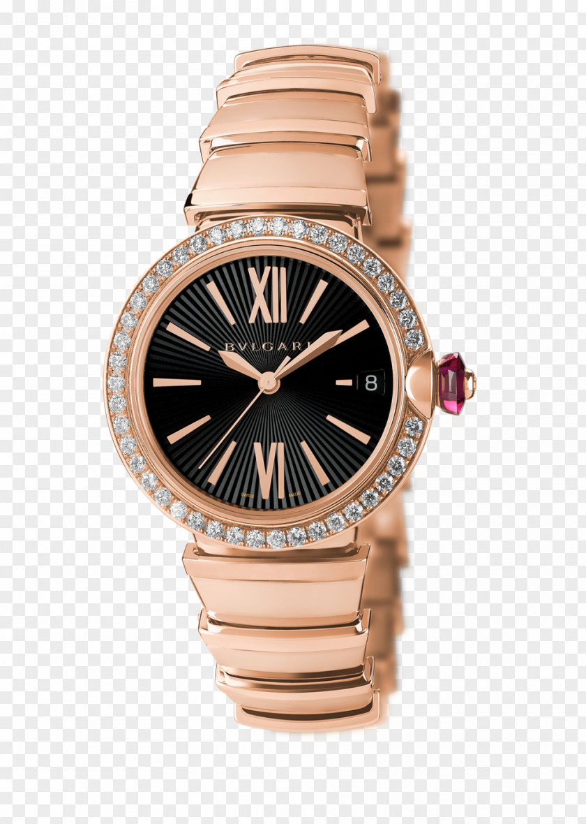 Bulgari Watches Gold Black Diamond Female Form Watch Jewellery Luxury Goods Jomashop PNG