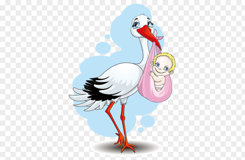 Crane Songzi Child Animation Sticker Illustration PNG