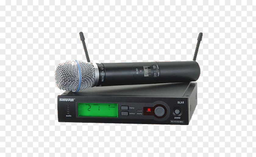 Shure SM58 Wireless Microphone BETA 87A SLX24/BETA58 PNG