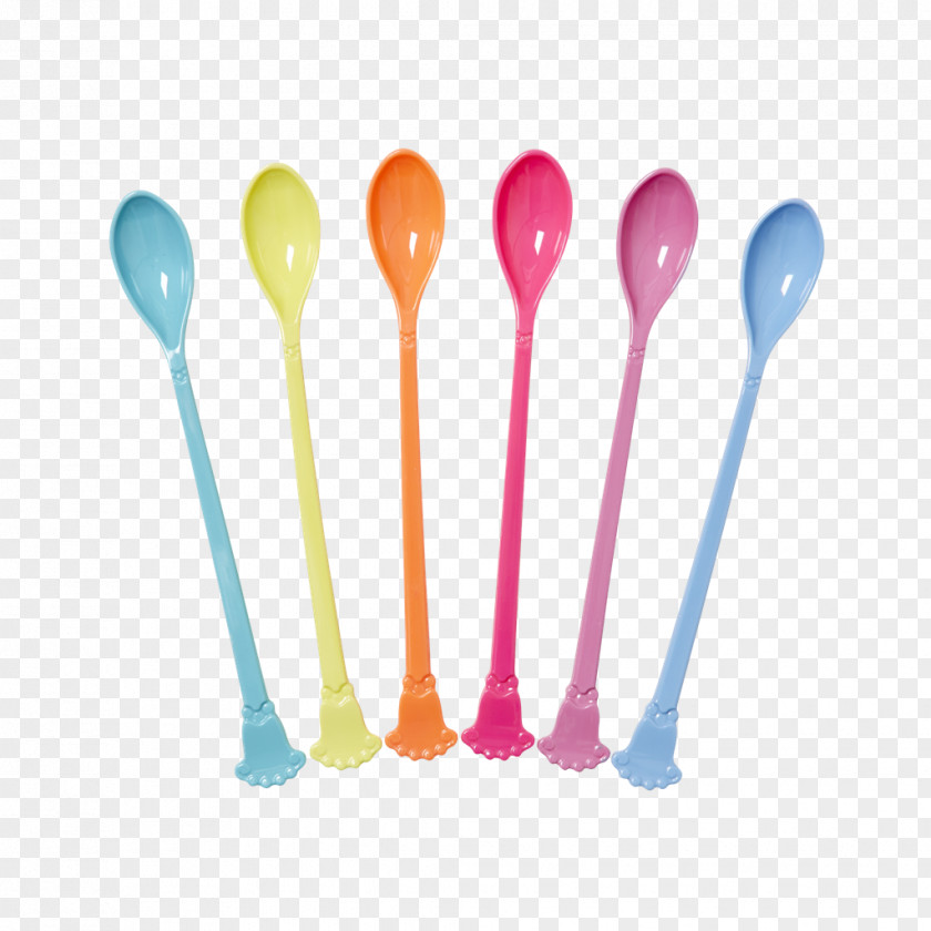 Spoon Teaspoon Messer, Gabel, Löffel Rice Long Melamine Vintage In 6 Assorted 'Go For The Fun' Colors Cutlery PNG