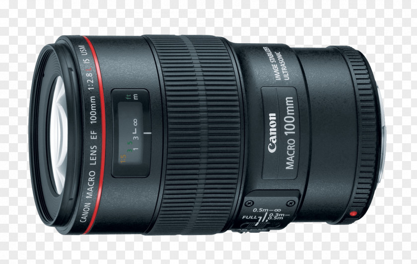 Camera Lens Canon EF Mount EF-S 100mm F/2.8L Macro IS USM F/2.8 PNG