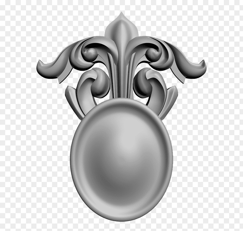 Cartouche Badge Silver Product Design PNG