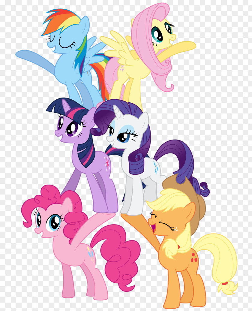 Six Pinkie Pie Rainbow Dash Pony Rarity Twilight Sparkle PNG