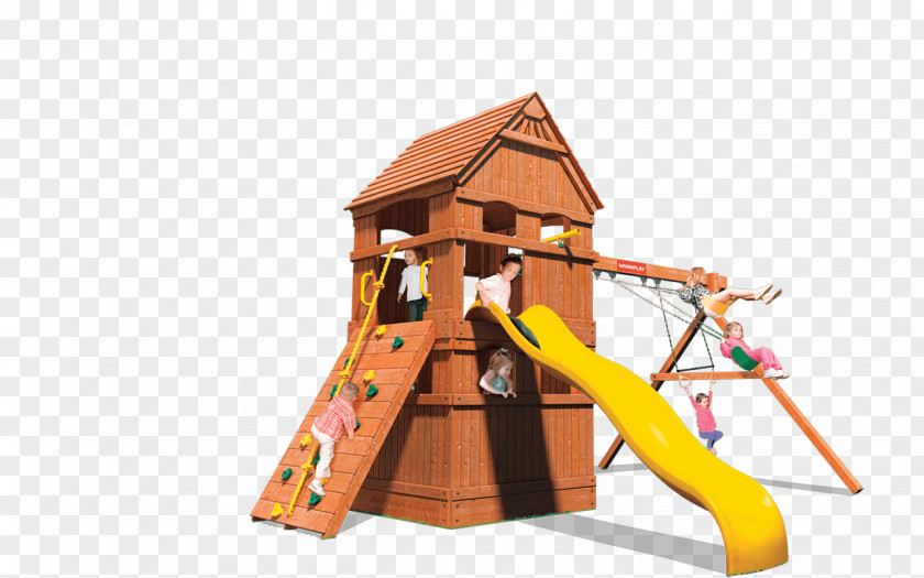 Wood Swing Playground Square Foot Height PNG