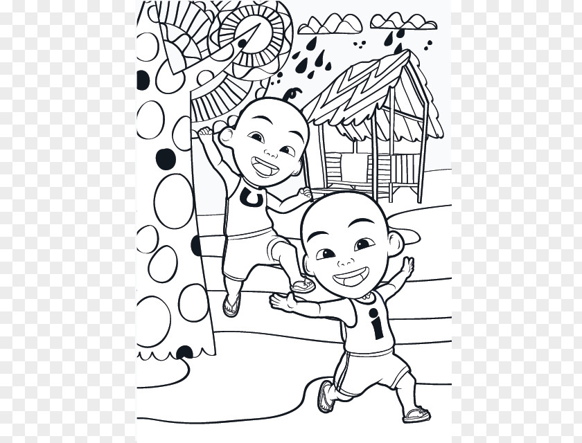 Book Coloring Doodle Character PNG