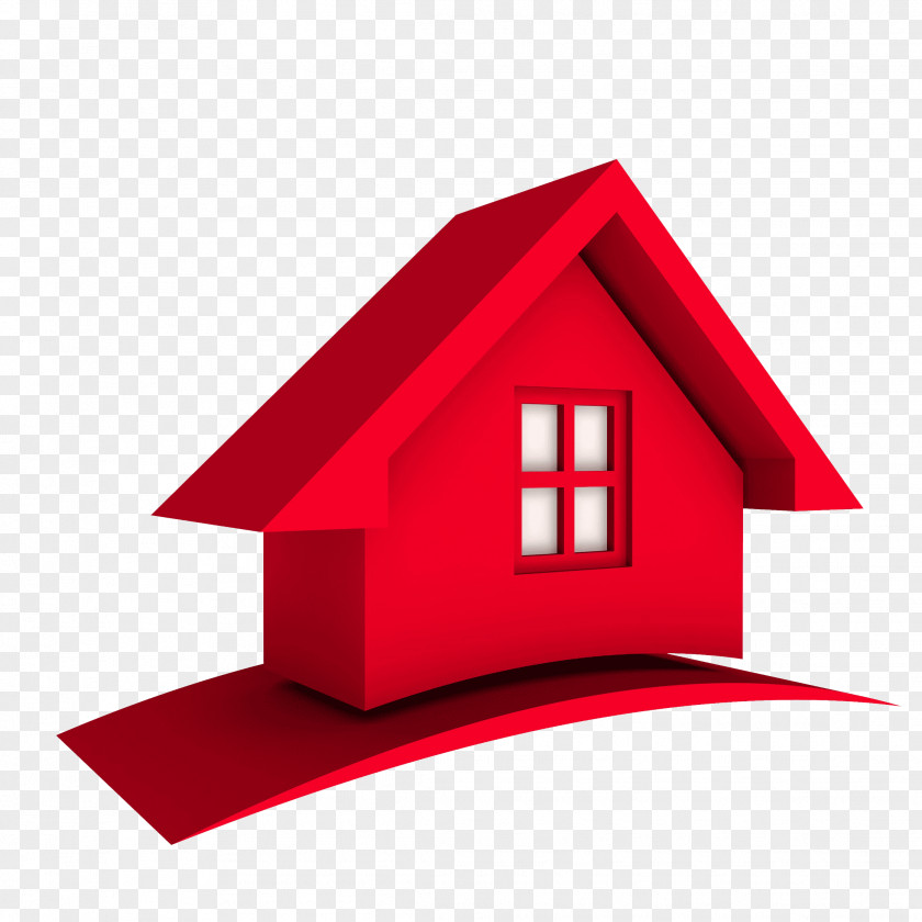 Cartoon House Logo Real Estate PNG