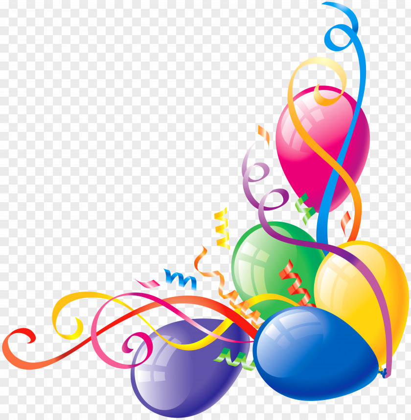 Large Transparent Balloons Deco Clipart Balloon Birthday Clip Art PNG