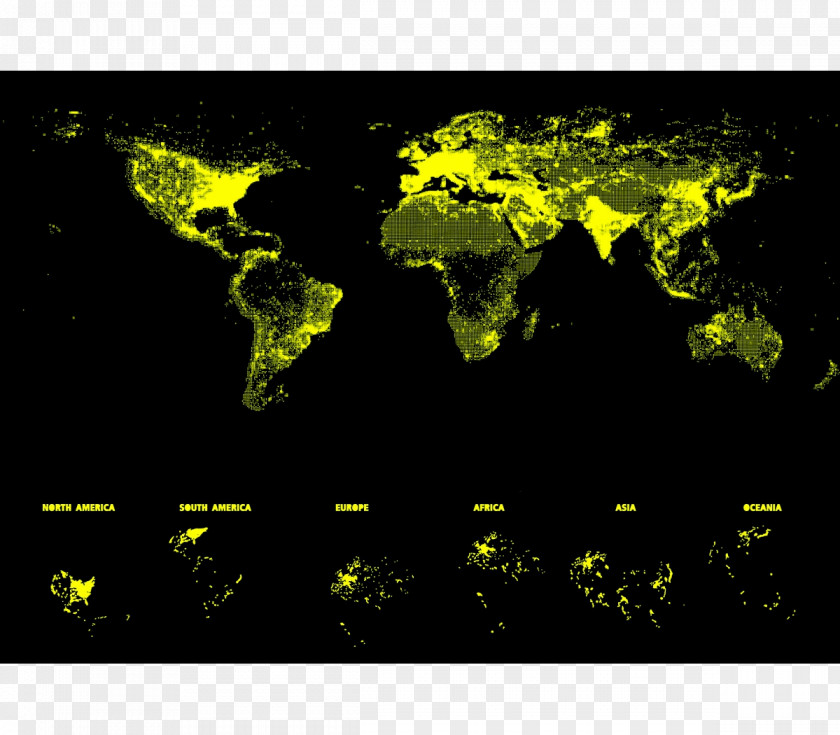 Light Pollution Earth Lighting PNG