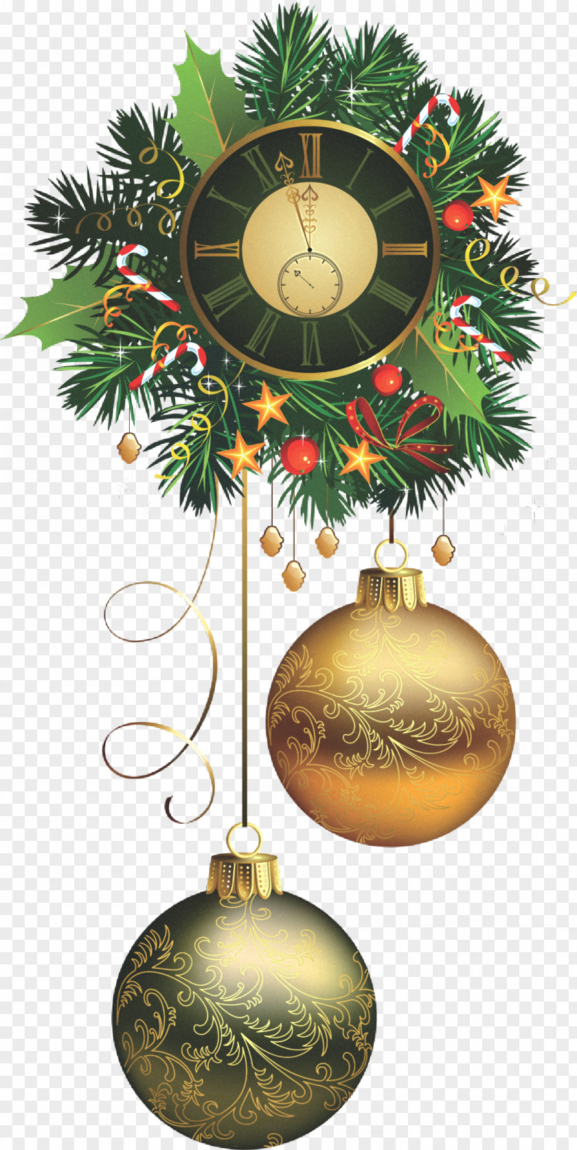 Champagne Christmas Ornament Decoration PNG