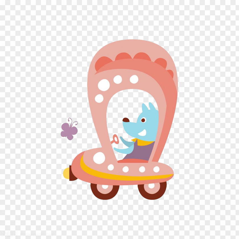 Cute Cartoon Puppy Driving Drawing Royalty-free Stock Illustration PNG