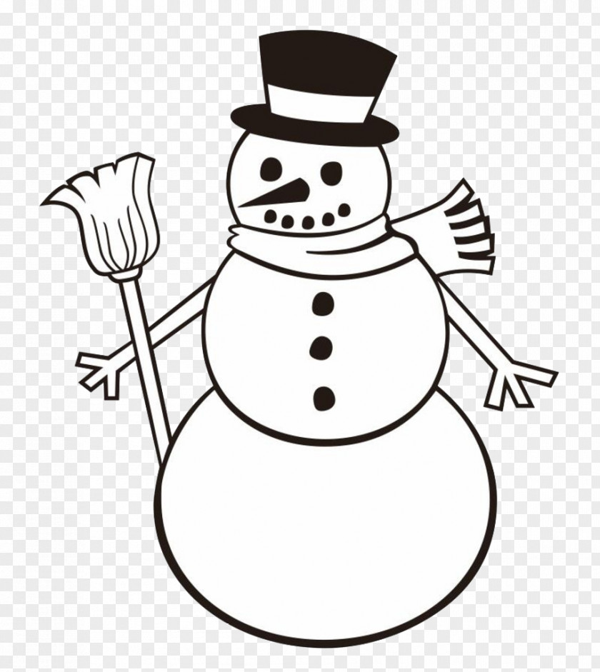 Pointy Nose Snowman Olaf Coloring Book Page Child PNG