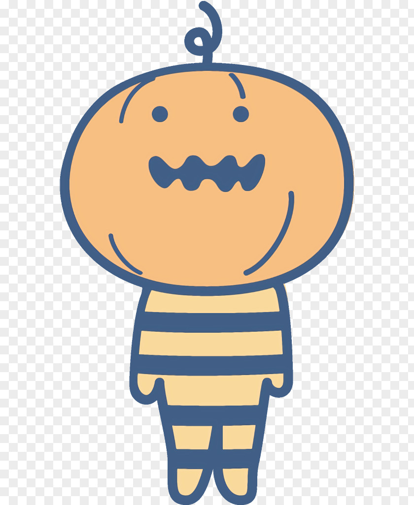 Smile Happy Jack-o-Lantern Halloween Carved Pumpkin PNG