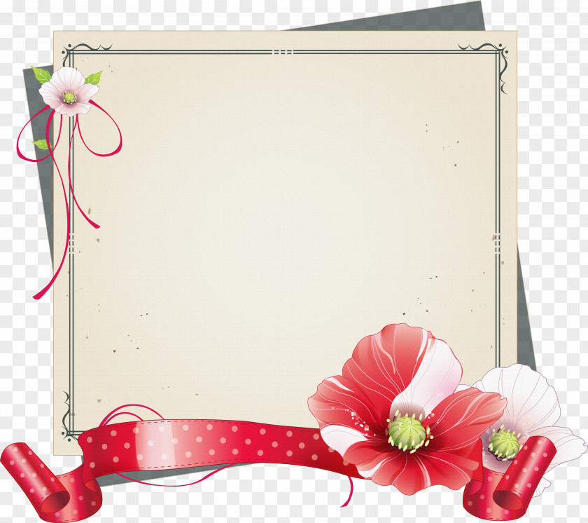 Gift Card Flower Illustration PNG