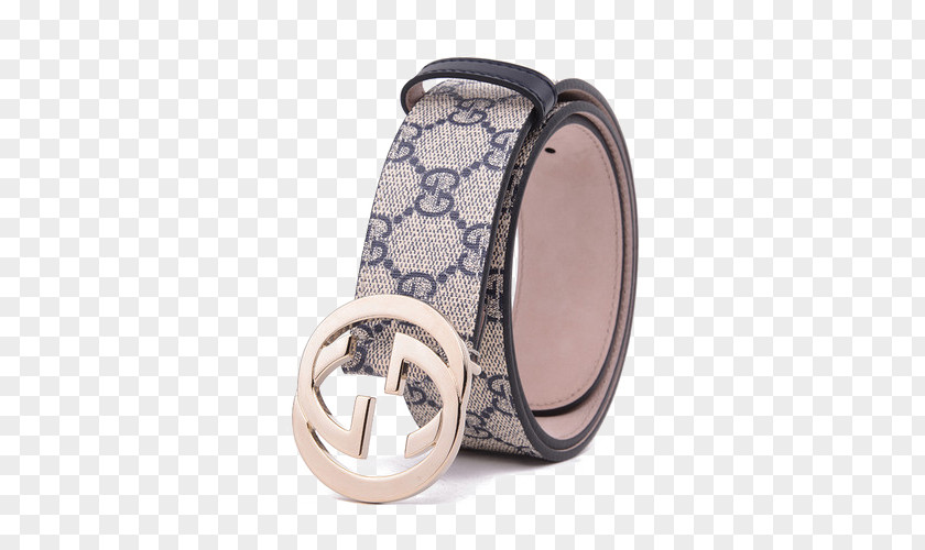 Gucci Neutral Leather Belt Buckle PNG
