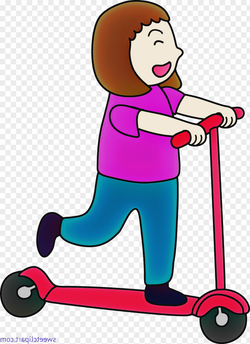 Kick Scooter Riding Toy Vehicle Balance Play PNG