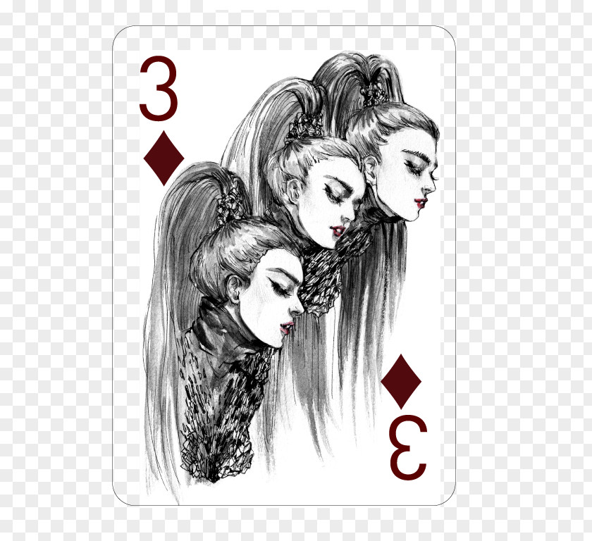King Of Diamonds Card Fashion Illustration Drawing Sketch PNG