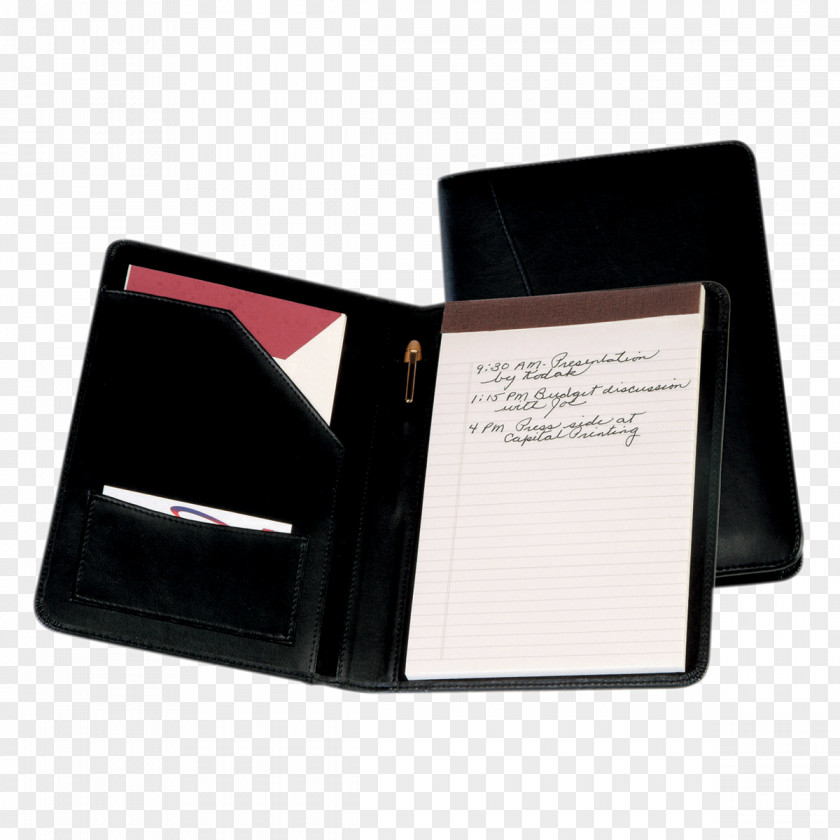 Nappa Leather Ring Binder Bonded Office Supplies PNG