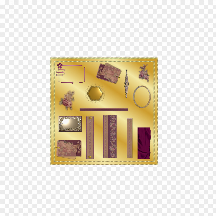 Tiki Pattern Picture Frames Rectangle PNG