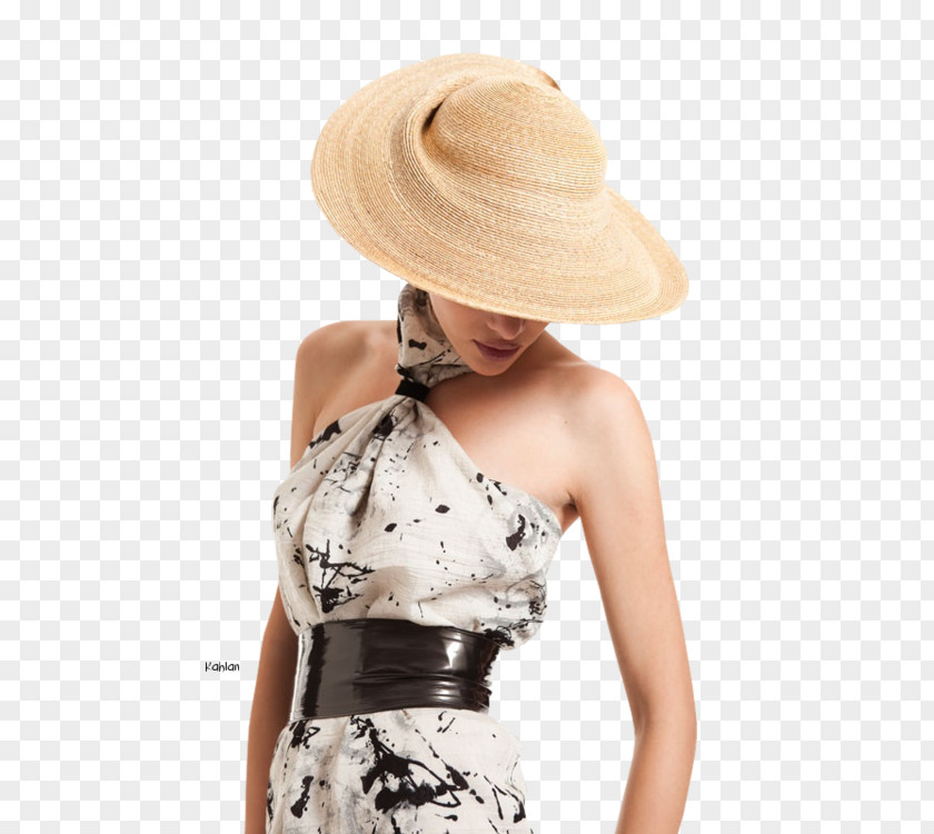Hat Sun Model Fashion Female PNG