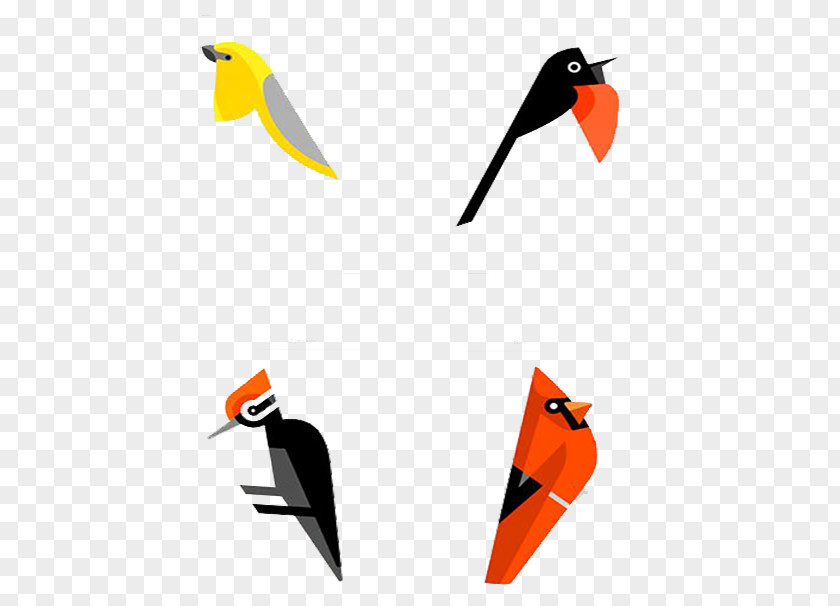 Stitching Bird Graphic Design Poster PNG