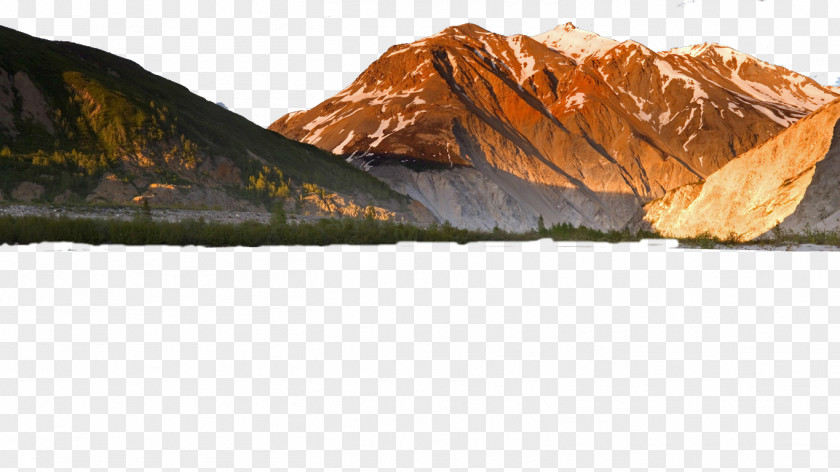 Tombstone Mountain Rapid River Landscape Desktop Wallpaper Wide XGA PNG