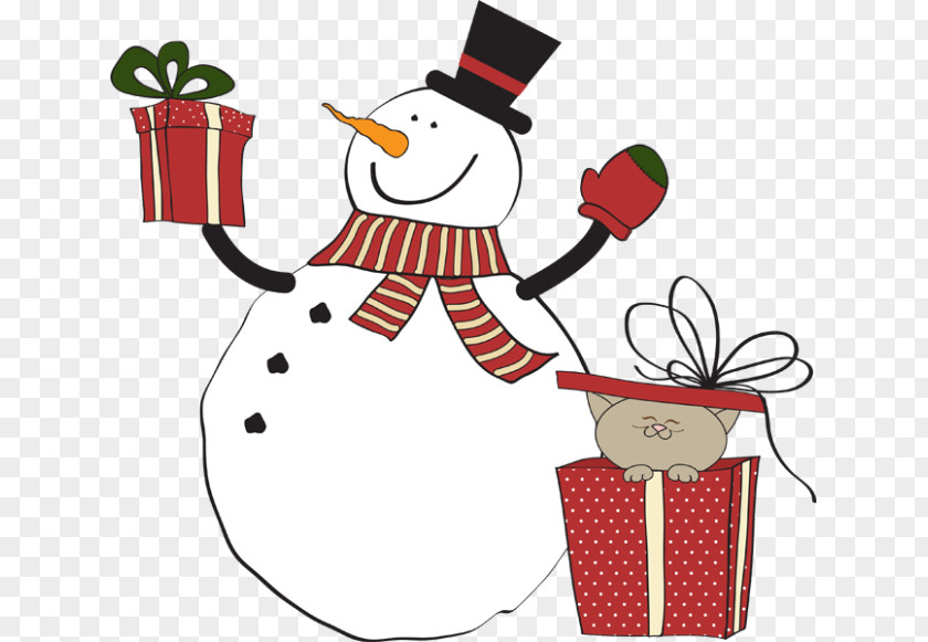 Gift Christmas Snowman Clip Art PNG