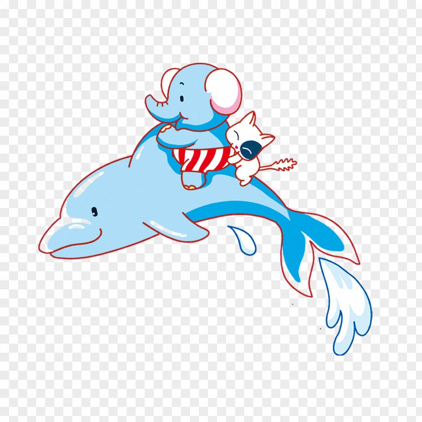 Cartoon Elephant Whale Drawing PNG