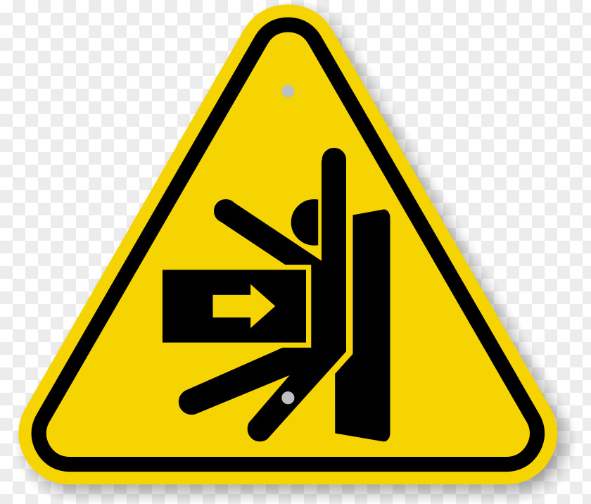 Crane Traffic Sign Warning Hazard Label Safety PNG