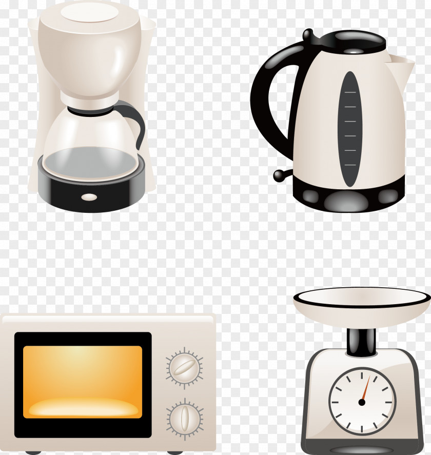 Electric Kettle And Soya-bean Milk Maker Home Appliance Kitchen Royalty-free Illustration PNG