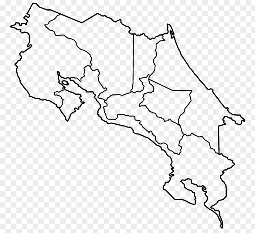 Map Roman Catholic Diocese Of Limón Provinces Costa Rica Blank PNG