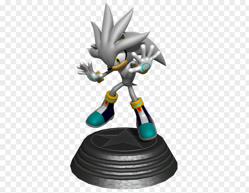 Sonic Generations The Hedgehog Silver Figurine Wikia PNG