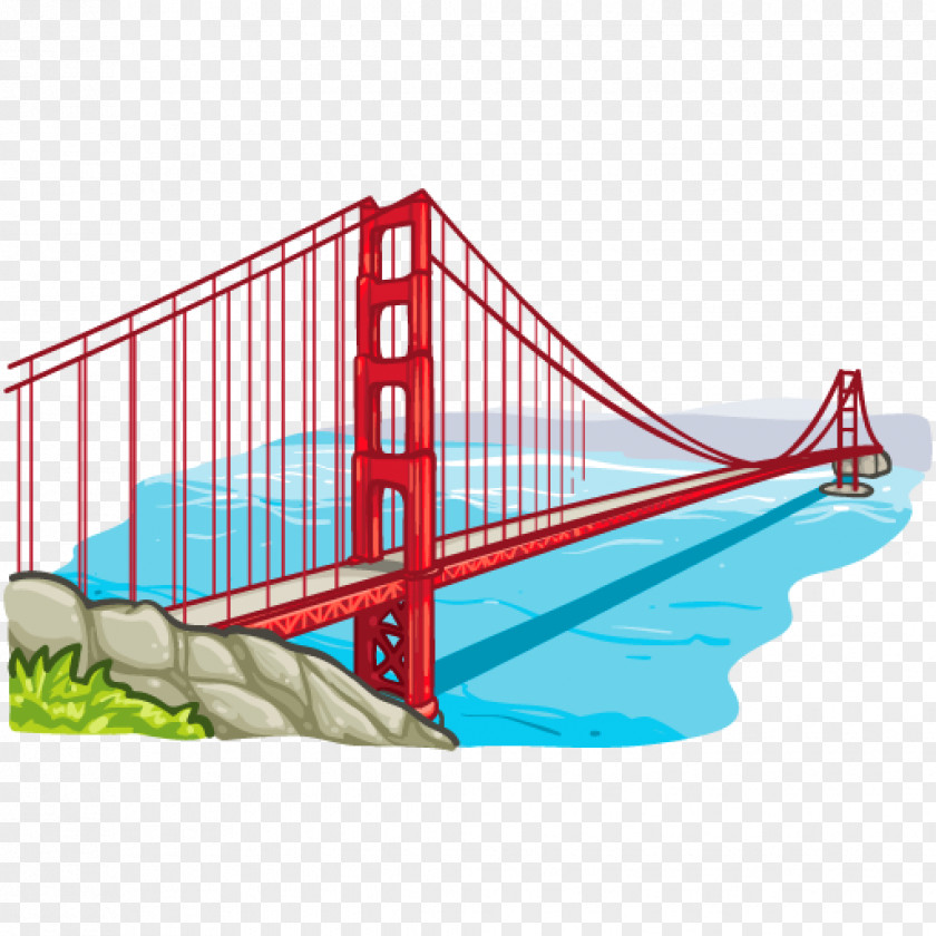 Gate Golden Bridge San Francisco Bay Clip Art PNG