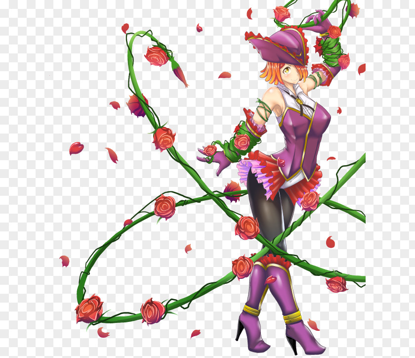 Monster Floral Design 5channel Role-playing Game PNG