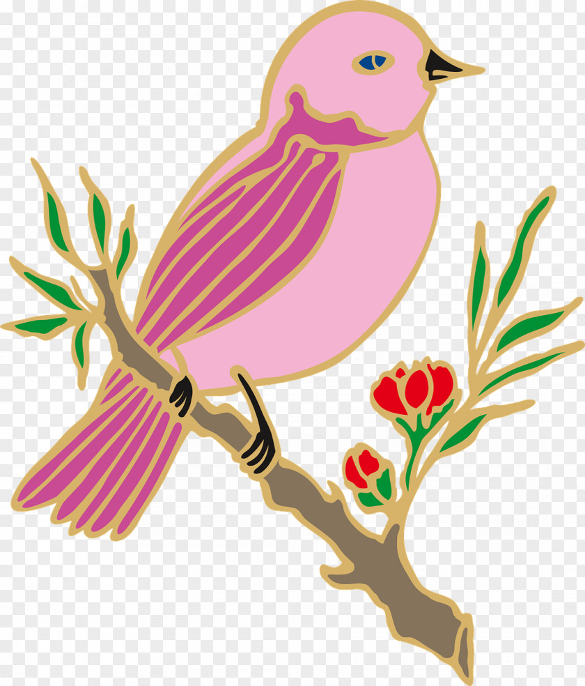 Pink Bird Zazzle Azulejo Clip Art PNG