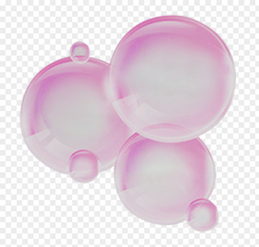 Red Bubble Elements Pink PNG