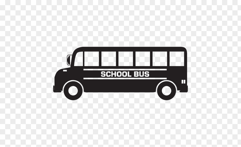 School Bus Silhouette PNG