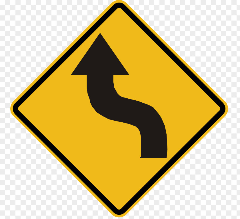 Symbol Reverse Curve Warning Sign Traffic PNG