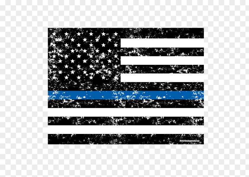 United States Flag Of The Thin Blue Line Red Police Officer PNG