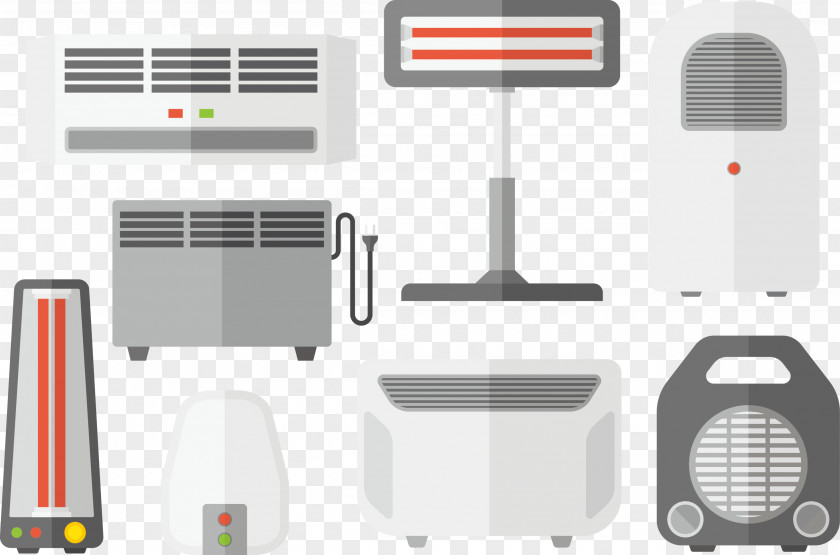 Vector Winter Heating Appliances Berogailu Machine Mxe1quina Acondicionamiento De Aire PNG