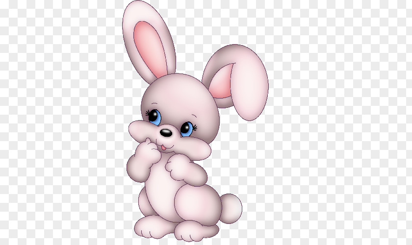 Cartoon Flowers Border Easter Bunny Hare Rabbit Cuteness Clip Art PNG