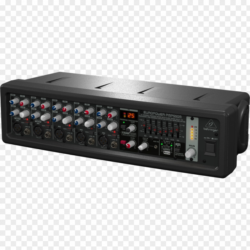 Microphone BEHRINGER Europower PMP550M Audio Mixers Mixing PNG