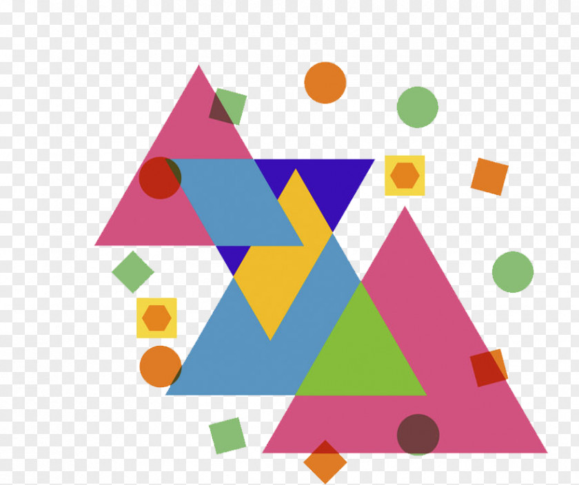 Red Triangle Color PNG