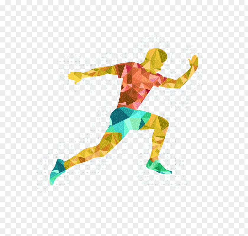 Running Man Olympic Games Euclidean Vector Illustration PNG